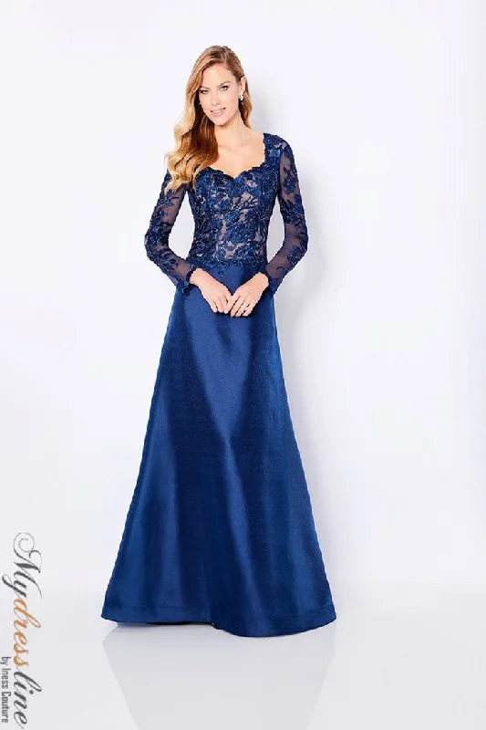 Long - sleeved formal dresses in velvet for a winter formal eventCameron Blake 221683