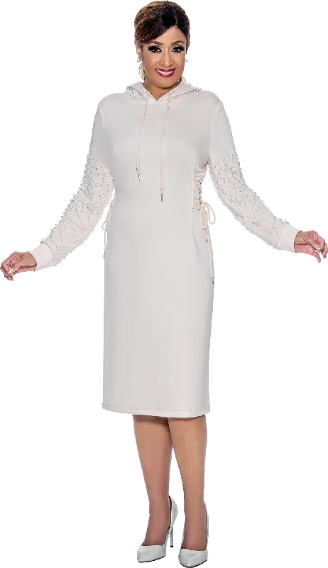 Long - cocktail dresses with a slit and a fitted bodiceDivine Apparel DCC521X Long Sleeve Hoody Dress