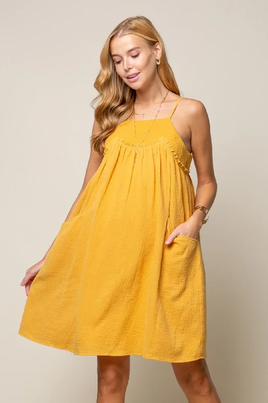 Mini cocktail dresses with a beaded bodice and a flirty A - line skirtShort Embroidered York Gauze Sur Dress