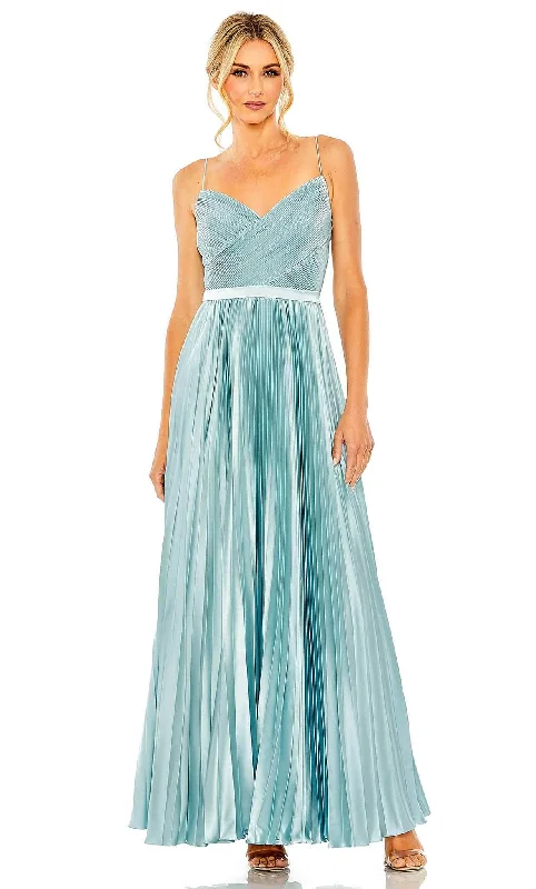 Formal dresses with side - slit pockets and beaded accents for a practical and stylish formal eventIeena Duggal 49715 - Wrapped Sleeveless Evening Dress