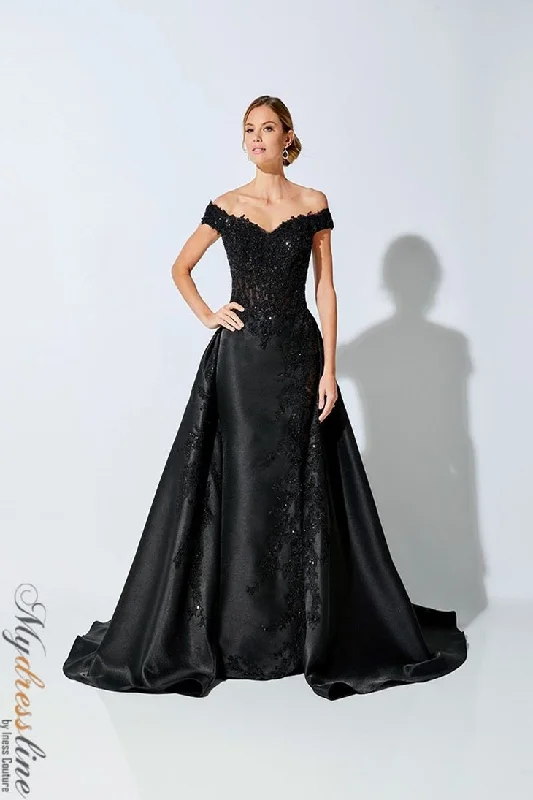 Formal dresses with tiered skirts and pearl embellishments for a luxurious feelIvonne D 221D51