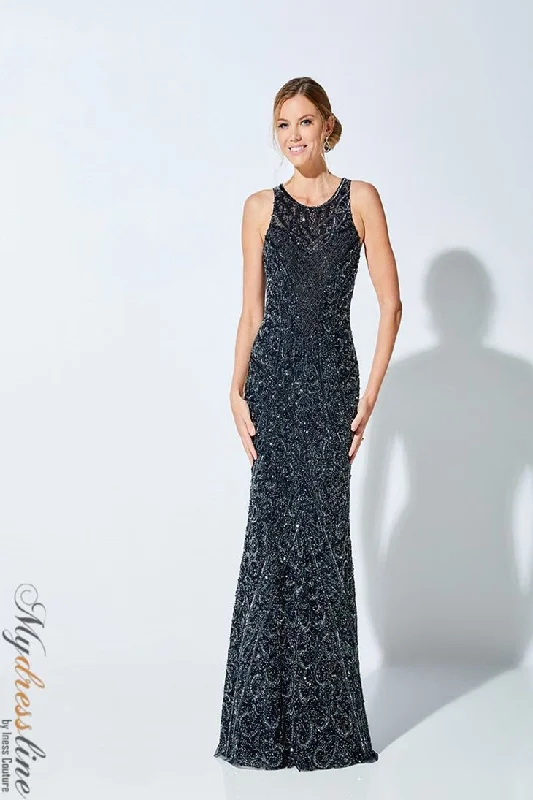 Formal dresses with fringe - trimmed sleeves and wrap - around styles for a bohemian - inspired formal eventIvonne D 221D55