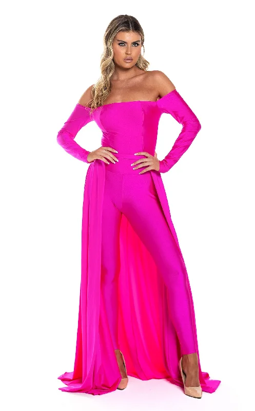 Formal dresses with tiered lace skirts and off - the - shoulder necklines for a feminine and elegant formal appearanceJessica Angel 877 Jumpsuit