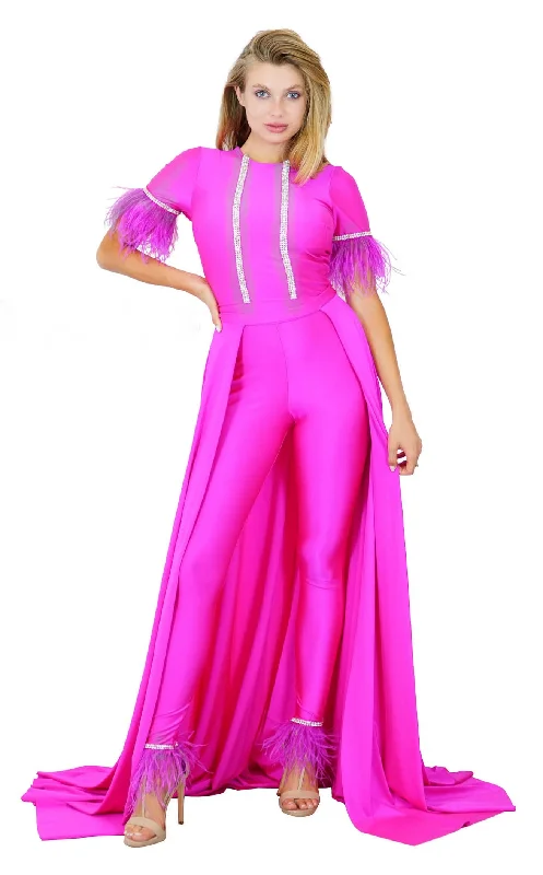 Strapless formal dresses with tulle skirts for a classic prom lookJessica Angel 917 Jumpsuit
