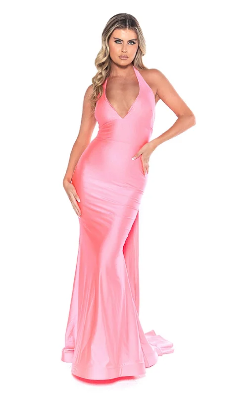 Formal dresses with high - low hems and floral embroidery for a unique prom styleJessica Angel 931 Dress