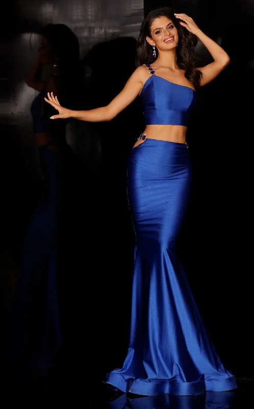 Prom dresses with lace - trimmed hems and off - the - shoulder necklines for a delicate lookJessica Angel 943 Dress