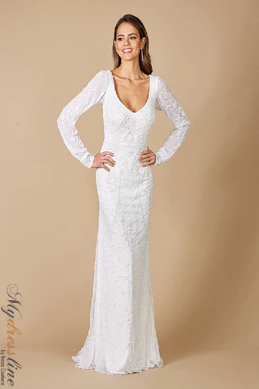 Formal dresses with one - shoulder ruffled straps and sequined bodices for a trendy and eye - catching lookLara 51079