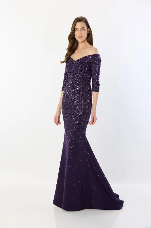 Prom dresses with cold - shoulder cutouts and satin bows for a trendy lookMon Cheri Montage 221970