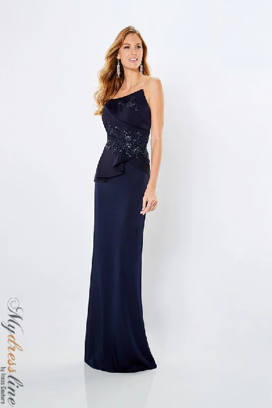 Formal dresses with empire waists and organza overlays for a feminine lookMon Cheri Montage 221974