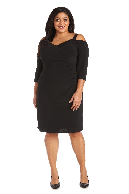 Metallic wedding guest dresses for a glamorous weddingR&M Richards 7757W Mother Of The Bride Short Dress