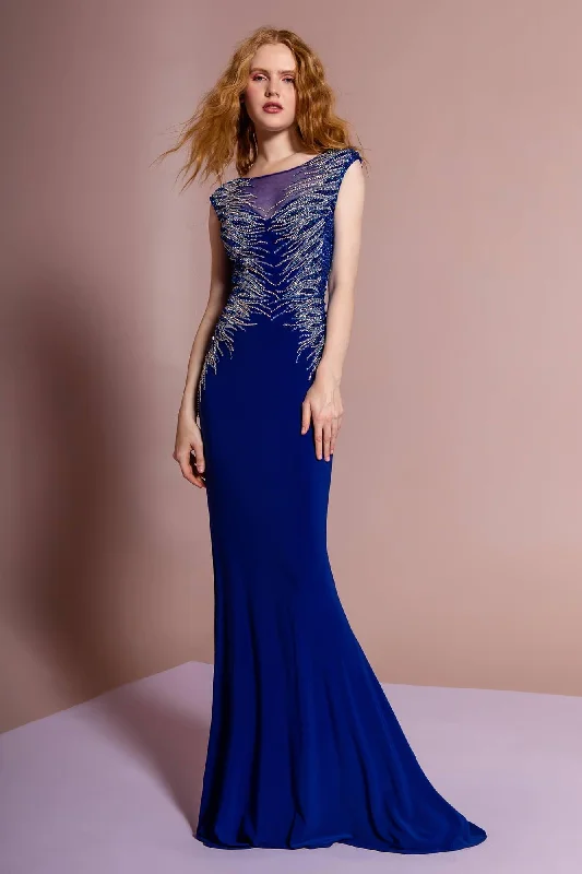 Wrap - style wedding guest dresses with bow accentsProm Long Fitted Dress Evening Formal Gown