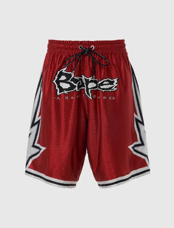 Embroidered Women Shorts with Intricate DesignsREVERSE BBALL SHORT