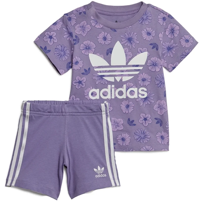 Denim Women Shorts with Distressed Details for a Casual Vibeadidas Originals Maglil / Multi Color Shorts Tee Set