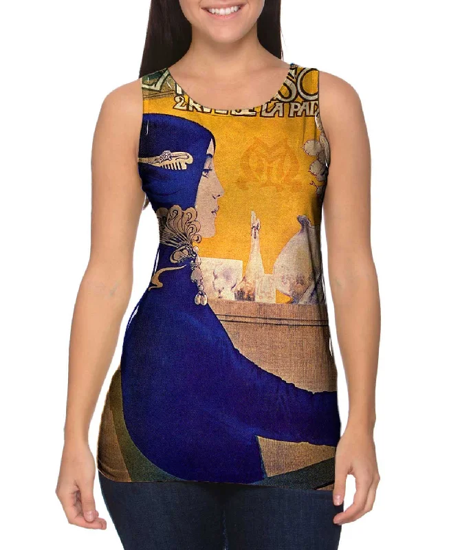 Plus Size Women's Embroidered Tank Tops in Boho StylesMysterieux et Beau (Mysterious and Beautiful)