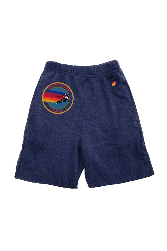 Jeanette Women Shorts with a Soft and Comfortable FeelAVIATOR NATION ASPEN KIDS SWEATSHORTS - NAVY