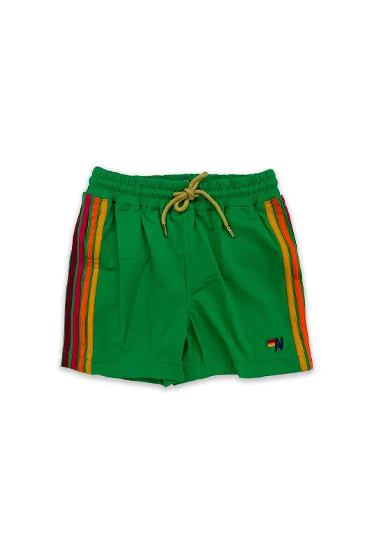 Cuffed Women Shorts for a Laid - Back and Trendy LookAVIATOR NATION KIDS FLEX BOARD SHORTS - KELLY GREEN