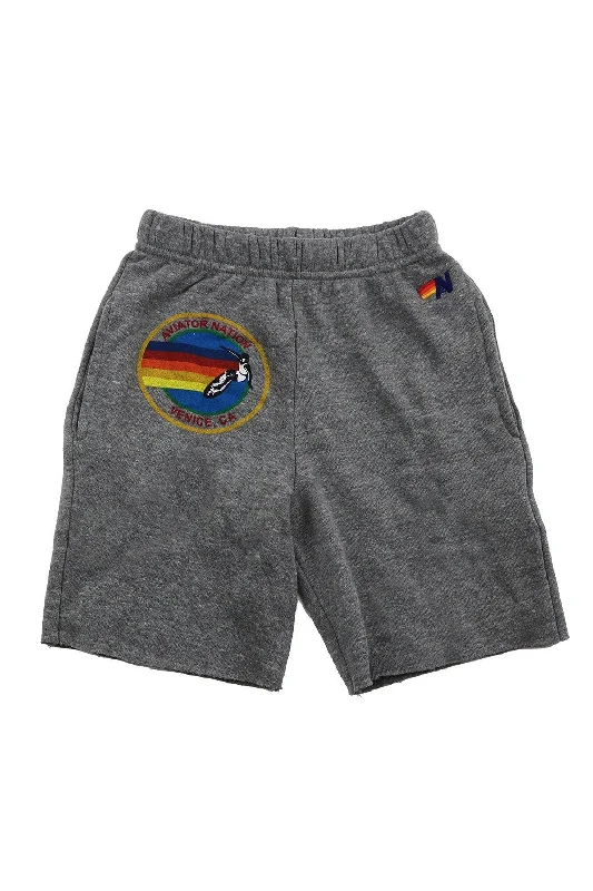 Printed Floral Women Shorts for a Summer - Ready StyleAVIATOR NATION KIDS SWEATSHORTS - HEATHER GREY