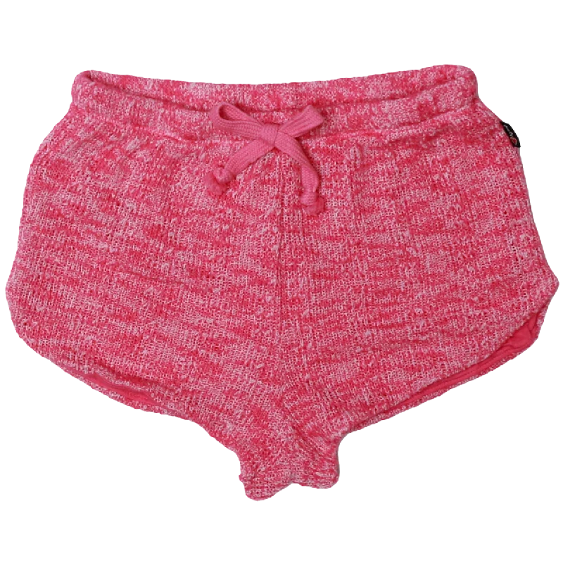 Jeanette Women Shorts with a Soft and Comfortable FeelBarbie Pink Crochet Tie-Waist Shorts