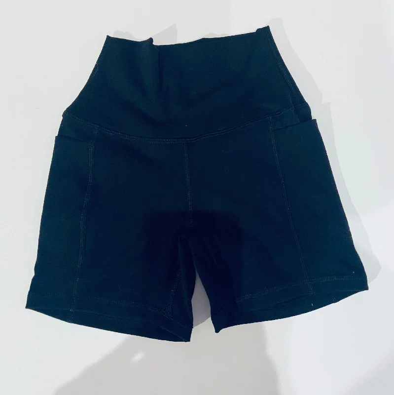 Linen Women Shorts for Breathable Comfort in Hot WeatherBlack Bike Shorts w/Phone Pocket