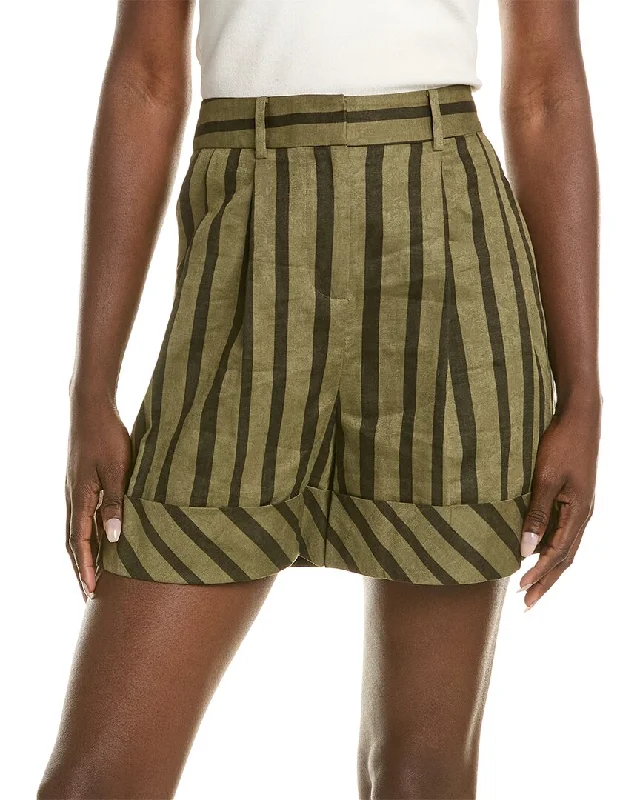 High - Waisted Women Shorts for a Retro and Flattering LookDiane von Furstenberg Shiana Linen-Blend Short