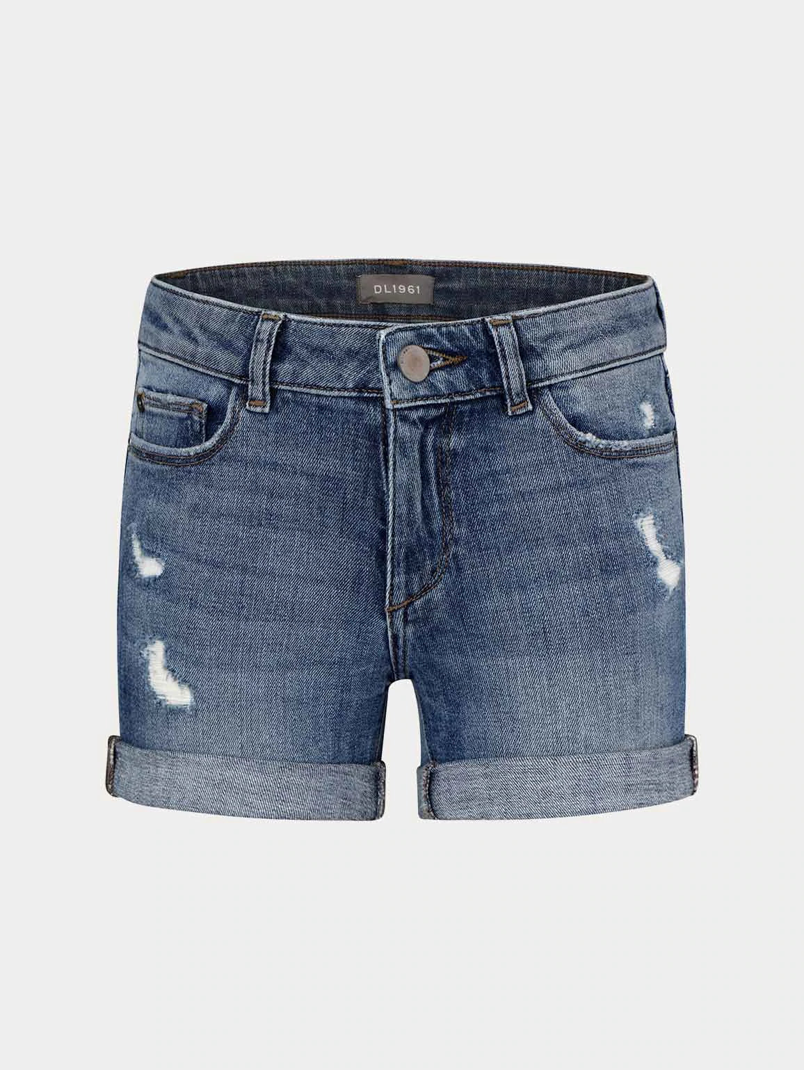 Bermuda Women Shorts for a Classic and Sophisticated LookDL 1961 Piper Cuffed Jean Shorts- Dorado