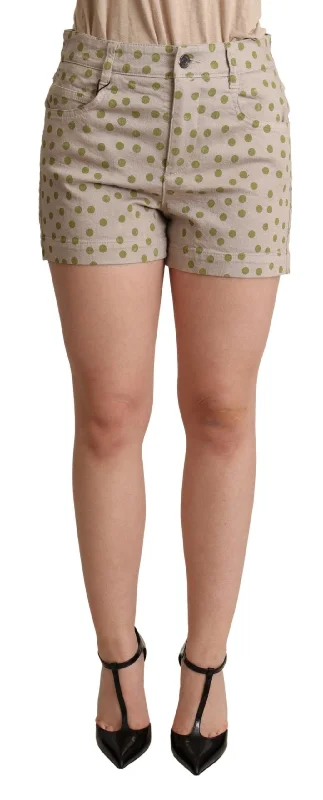 Printed Floral Women Shorts for a Summer - Ready StyleDolce & Gabbana Chic Polka Dot Cotton Stretch Women's Shorts