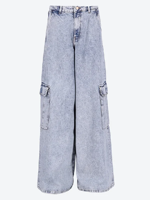 Leather Look Women Shorts for an Edgy and Chic StyleGnome flared cargo jeans