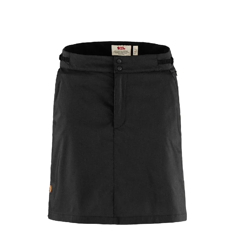 Stretchable Women Shorts for Maximum MobilityFjallraven Womens Abisko Hike Skort Black