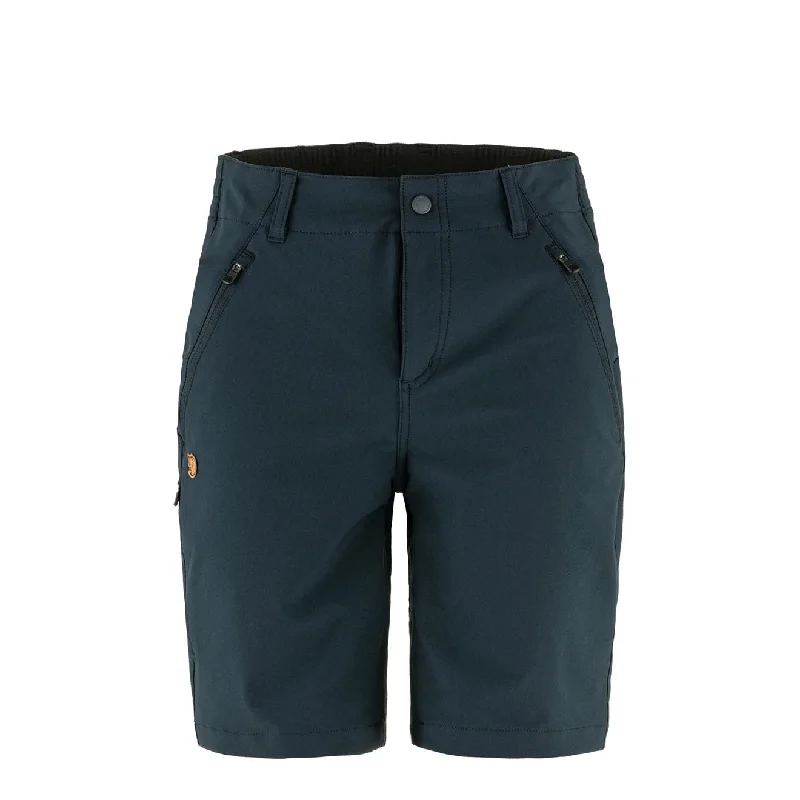 Embroidered Women Shorts with Intricate DesignsFjallraven Womens Abisko Trail Stretch Shorts Dark Navy