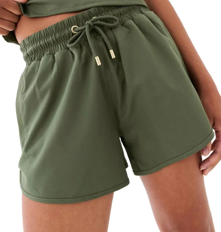 Plus Size Women Shorts with a Comfortable and Stylish FitFull Time Short In Four Leaf Clover