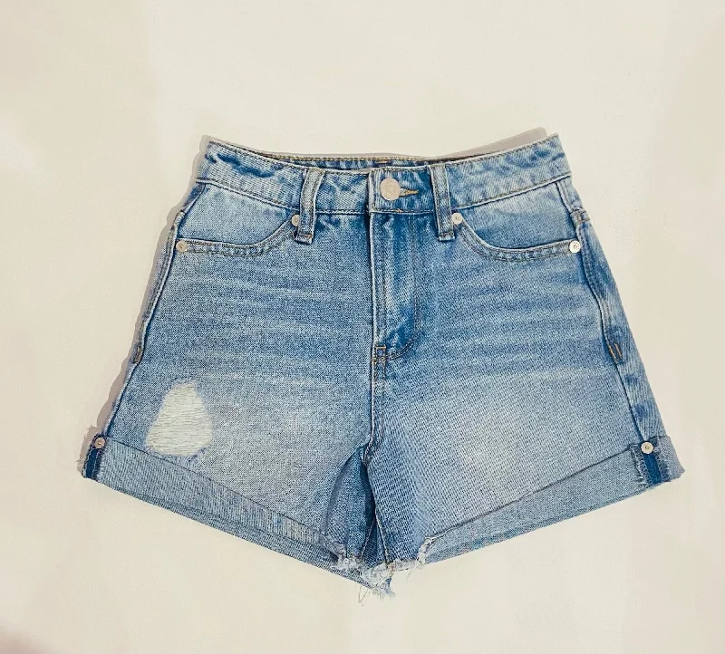 Solid Color Women Shorts in Bright Hues for a Bold StatementHabitual Light Stone High Waisted Shorts