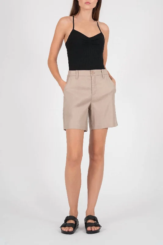 Cargo Women Shorts with Multiple Pockets for FunctionalityMargo Bermuda Short In Safari