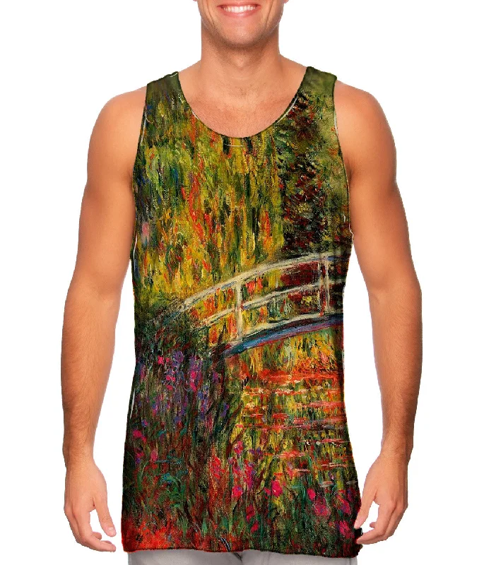 Plus Size Women's Criss - Cross Back Tank Tops in Neon ColorsMonet -"Water Lily Pond" (1900)