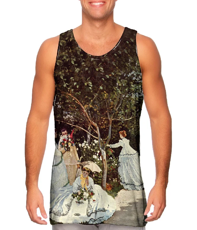 Plus Size Women's Embroidered Tank Tops in Boho StylesMonet -"Women in the Garden" (1886)