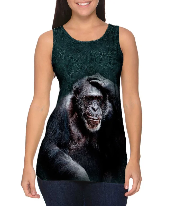 Women's Cropped Tank Tops with Vintage Band LogosMonkey 005