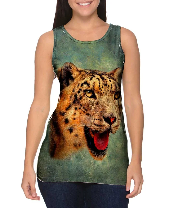 Women's Button - Down Tank Tops in Striped PatternsMono Butterfly