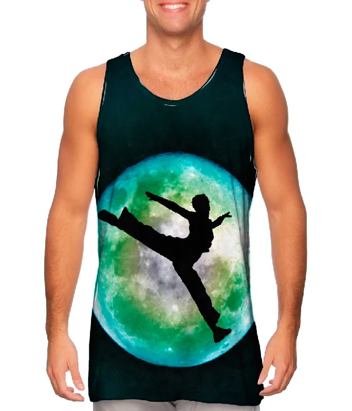 Plus Size Women's Ruffled Hem Tank Tops with Floral PrintsMoon Dancing