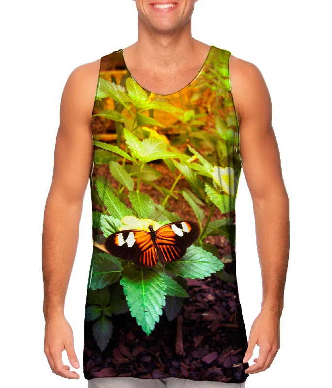 Women's Longline Tank Tops with Abstract PrintsMorning Butterfly