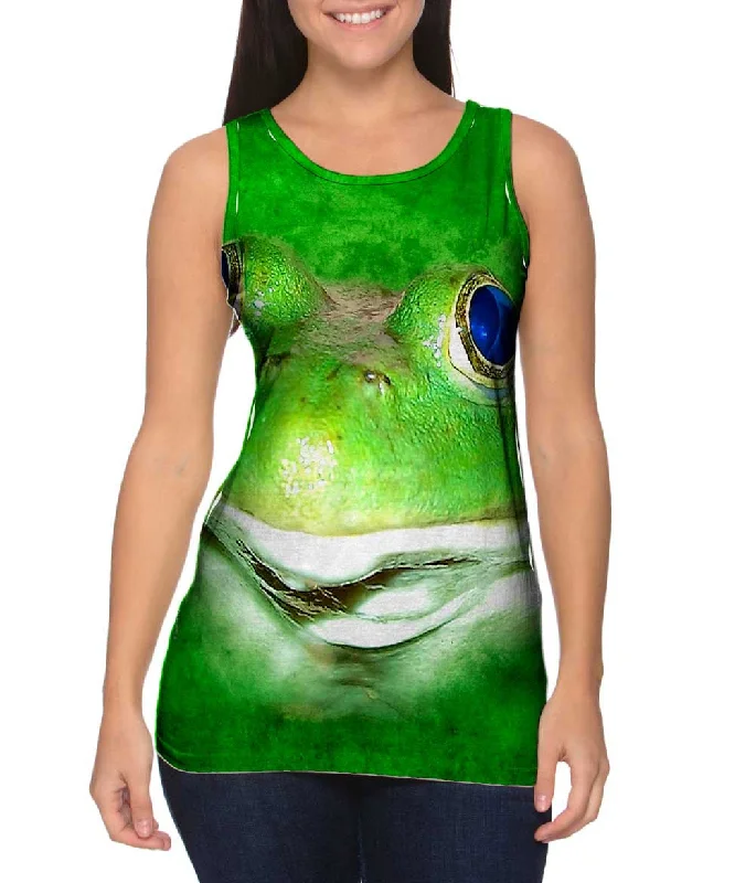 Plus Size Women's Ruffled Hem Tank Tops with Floral PrintsMoss Bear
