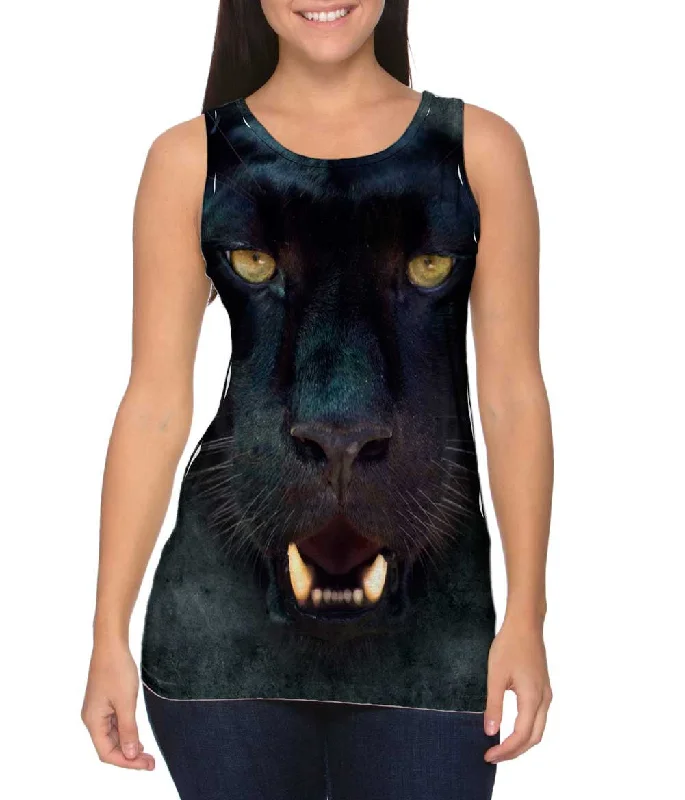 Plus Size Women's Side - Slit Tank Tops in Metallic ShadesMoss Stag