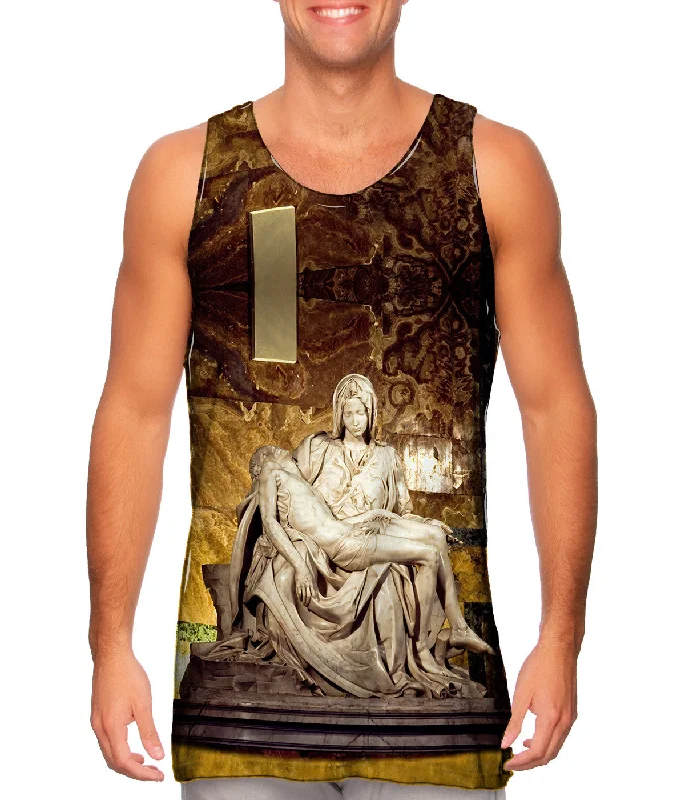 Women's Button - Down Tank Tops in Striped PatternsMother Cradles Wounded