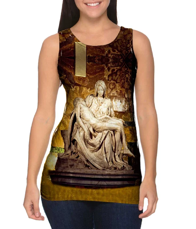 Plus Size Women's Embroidered Tank Tops in Boho StylesMother Cradles Wounded