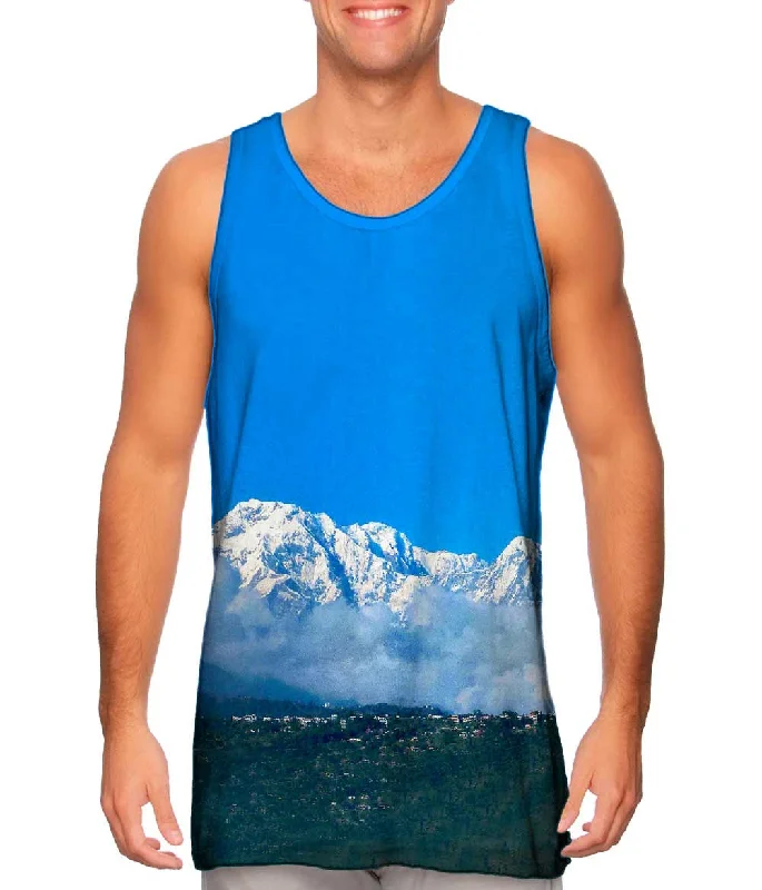 V - Neck Women's Moisture - Wicking Tank Tops for RunningMountain Side Beauty
