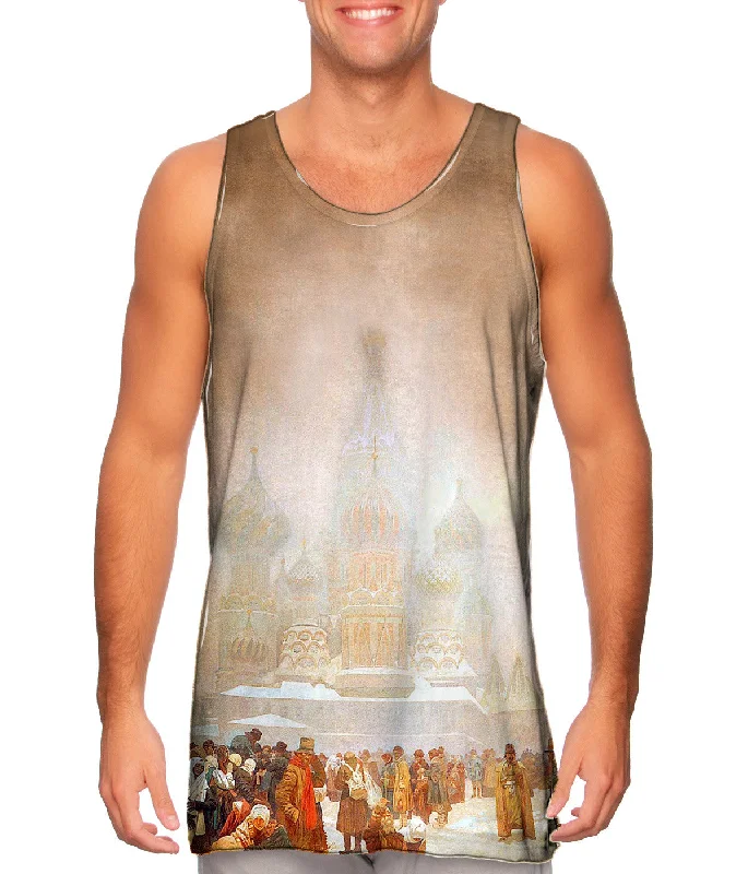 Plus Size Women's Puff - Sleeve Tank Tops in Pastel HuesMucha - "The Abolition of Serfdom in Russia" (1914)