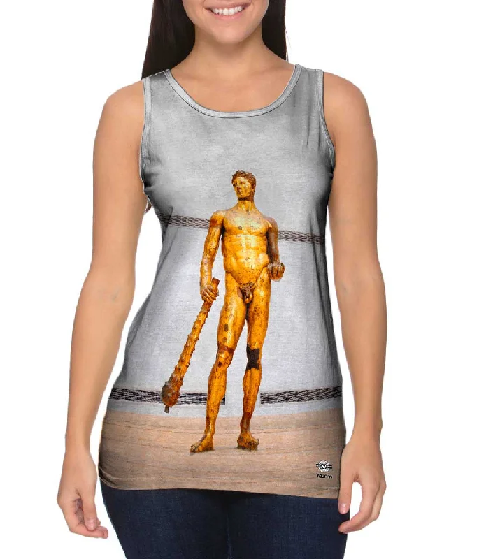Women's Longline Tank Tops with Abstract PrintsMusei Capitolini - "Hercules" (1265)