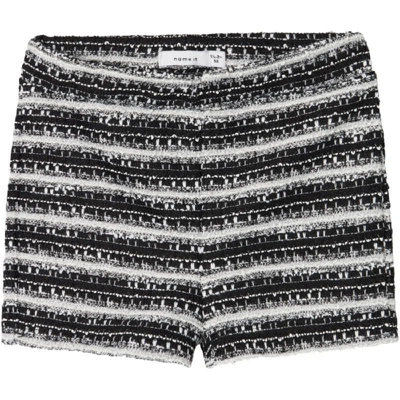 Embroidered Women Shorts with Intricate DesignsName It Black Raline Shorts