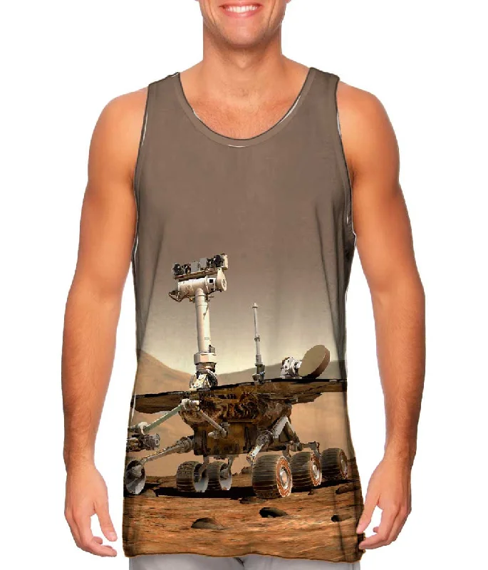 Women's Cropped Tank Tops with Vintage Band LogosNASA Mars Rover Space