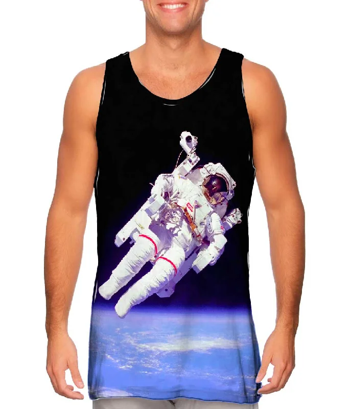 Women's Button - Down Tank Tops in Striped PatternsNASA Space Walk