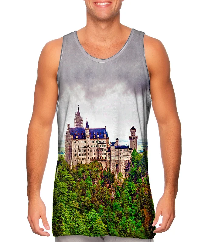 Scoop Neck Women's Linen Blend Tank Tops for SummerNeuschwanstein Castle