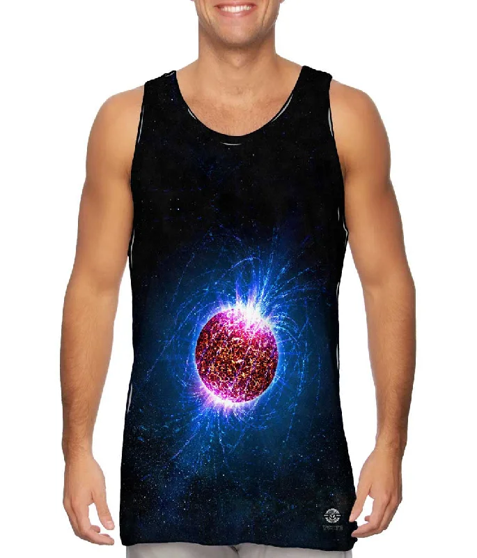 Crew Neck Women's Sustainable Tank Tops Made from Recycled MaterialsNeutron Star Illustrated